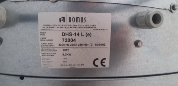 Pralnicowirówka wolnostojąca wysokoobrotowa DOMUS DHS-14 L (INV:144)