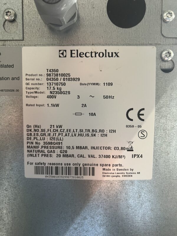 Suszarka bębnowa ELECTROLUX T4350 (INV:350)